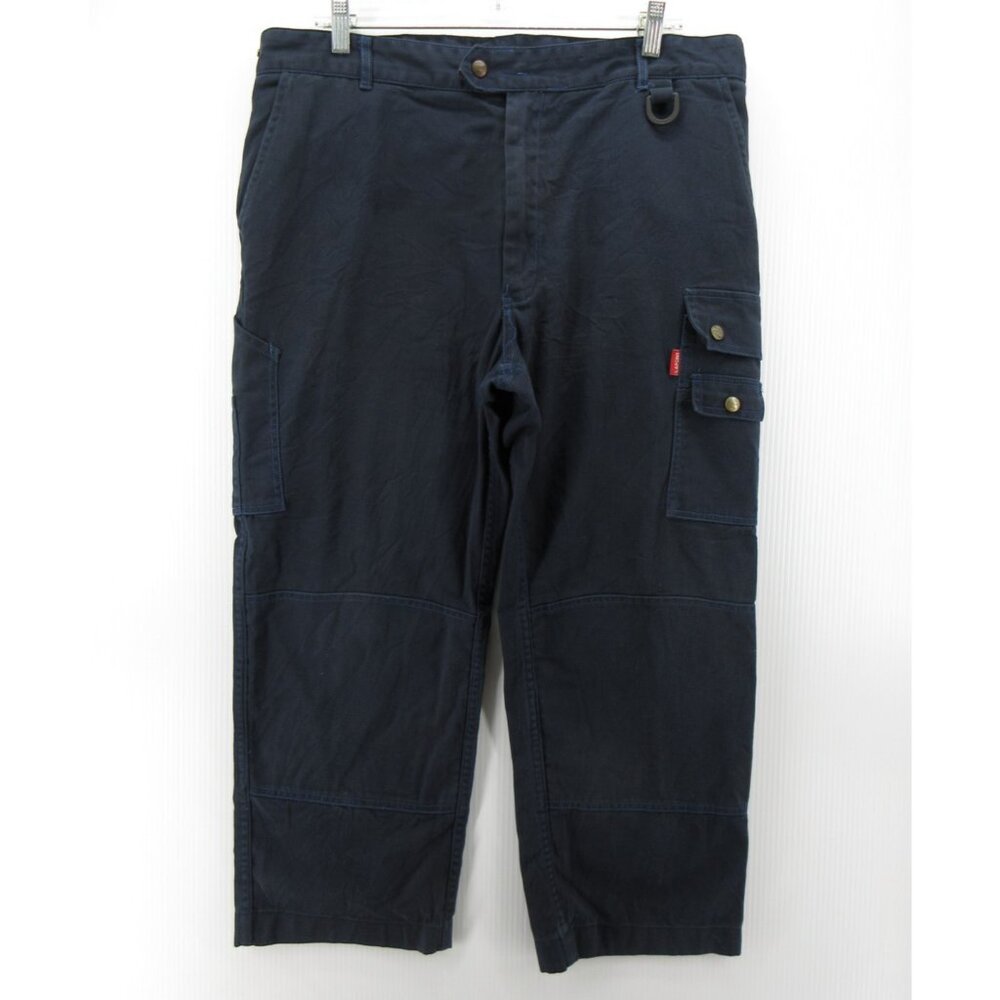 VINTAGE Adolphe Lafont Pants 37X25 French Workwear Cargo Baggy High Rise *